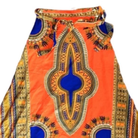 Dresses & Skirts - NWT Colorful Dashiki Wrap Print Skirt One Size